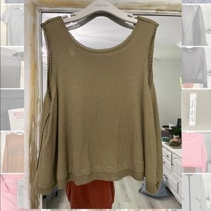 Free People Army Green Tank Top